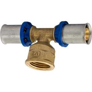 Raccord en T femelle APE Press 32X1 "X 32" Surface lisse en laiton plastique cuivre pour plomberie eau chimique tête 10mm - Product Image 1
