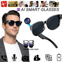 Gafas Inteligentes con Cámara de 8MP, Traducción Global, Control por Voz sin Conexión, Batería de Larga Duración y Grabación de Video