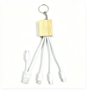 Câble de charge multifonctionnel pour porte-clés avec double entrée (<span class=keywords><strong>USB</strong></span> + Type-C), câble de charge rapide tout-en-un 3-en-1 / 4-en-1 / 6-en-1 - Product Image 2