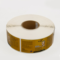 Autocollants adhésifs personnalisés en feuille d'or rose, impression à chaud, imperméables, brillants, avec finition UV, taille personnalisée, 500 pièces, étiquettes en papier pour flacons de parfum