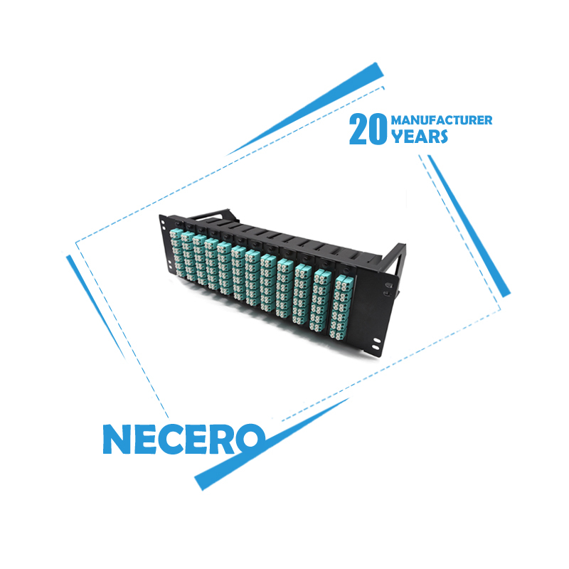 Max 96 Lc волокна 1U 48 портов Utp Cat 6 Патч-панель