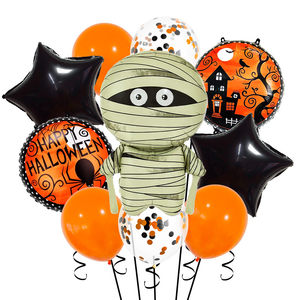 Globos de Aluminio con Forma de Calabaza y Momia, Set de Globos para Fiesta de Halloween Infantil, Decoración para Fiestas - Product Image 3