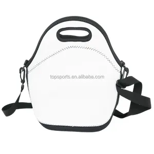 Sublimation Blank White Neoprene Lunch Bag Insulated Camping Neoprene Lunch Tote Bags