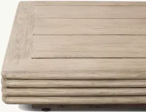 Sassanid Outdoor Teak Hecho <span class=keywords><strong>a</strong></span> mano Patio Muebles de jardín Hotel de lujo Muebles de exterior <span class=keywords><strong>Bondi</strong></span> Teak Square Corner Side Table - Product Image 6