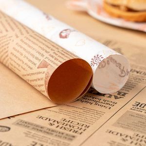 Papel para Sándwiches Desechable Antiestático y Biodegradable Más Vendido, Papel de Grado Alimenticio con Silicona en una Sola Cara para Uso en Pan y Bocadillos - Product Image 2
