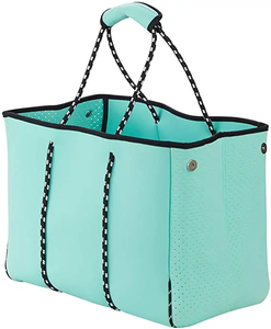 Mode chine rayure toile néoprène léger <span class=keywords><strong>Carven</strong></span> sac personnalisé impérial sacs à main pour femmes/dame/filles - Product Image 4