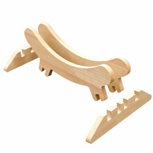 Soporte de madera para bicicleta de montaña y carretera, estante de reparación para interiores y exteriores, color madera natural, diseño moderno y sencillo - Product Image 5