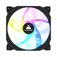 Ventilateur de châssis RGB AntarcChill Black 120 mm, grand volume d'air, silencieux, pour PC de bureau, tour de jeu et serveur