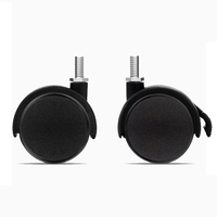 Roue de meuble BOKE en nylon de 2 pouces avec frein, capacité de charge de 50 kg, design moderne, durable