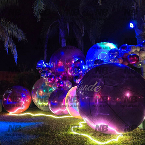 Inflatable <b>Mirror</b> <b>Ball</b> Mushroom Shiny Balloons Iridescent Gold Advertising for Christmas Party Events Decoration Customized Bubb - Product Image 6