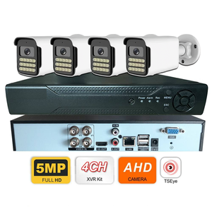 Sistema de Cámaras de Seguridad CCTV Analógicas TSEye 4CH 2MP 5MP, Sensor CMOS, TVI/CVI/CVBS/IPC, Cámara de Vigilancia en Red, Kit DVR AHD XVR - Product Image 1