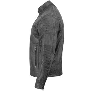 Chaqueta de moto de cuero genuino | Abrigo de moda de invierno al aire libre vintage personalizado en Negro | Ropa de abrigo de motorista al por mayor - Product Image 3