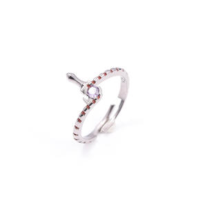 Precio de fábrica nuevo <span class=keywords><strong>Tokyo</strong></span> <span class=keywords><strong>Ghoul</strong></span> Anime anillos joyería mujeres personalizado Cosplay diamante mujeres <span class=keywords><strong>anillo</strong></span> de lujo ajustable - Product Image 2