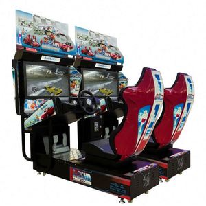 Machine de jeu de course dynamique, simulateur de conduite de voiture, jeux d'arcade avec chaise à mouvement, machines d'arcade commerciales à monnayeur - Product Image 1