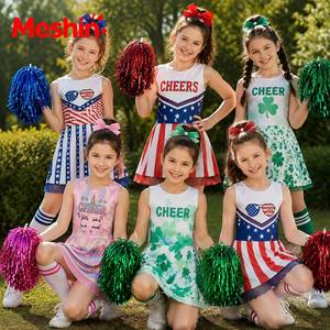Uniforme de Animadora para Niñas, Vestido de Espectáculo de Baile, Ropa Deportiva de Competición Personalizada MS 2026, para Carnaval - Product Image 1