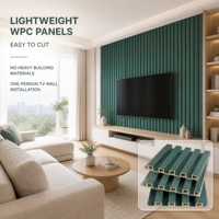 Papan Grating WPC Profesional untuk Hotel, OEM ODM Peredam Suara Akustik untuk Rumah Sakit, Sekolah, Ruang Makan