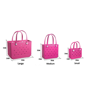Bolso Tote Casual para Mujer, Tipo Jelly, con Cierre Abierto, Diseño Floral, Dos Asas, Impermeable, para Uso en Exteriores, Mini - Product Image 2