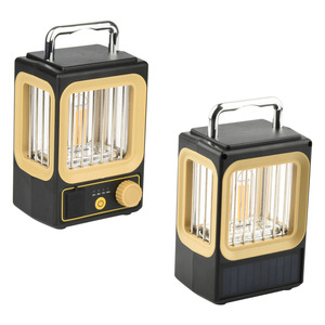 Camping <b>Lantern</b> <b>Solar</b> <b>Powered</b> ABS Material Warm White Light Rechargeable Outdoor Use - Product Image 3