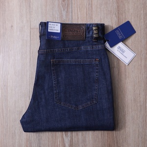 Jeans en denim pour hommes en gros, nouveaux pantalons décontractés à jambe <span class=keywords><strong>droite</strong></span>, taille mi-haute, délavage enzymatique, tendance mode américaine automne/hiver, style européen - Product Image 6