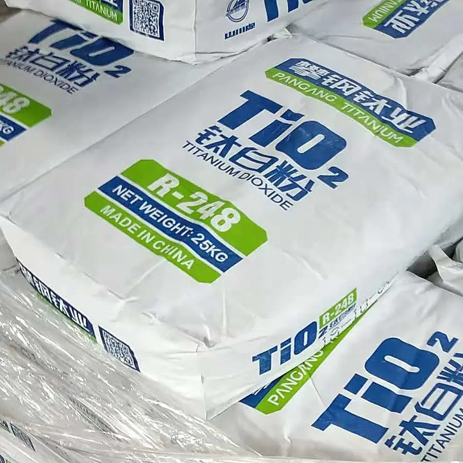 Coating kualitas Pangang TiO2 Titanium dioksida Rutile TiO2 R298/R248 harga lebih rendah untuk industri cat
