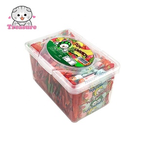 Penjualan laris murah warna-warni permen lembut krim buah manis peluit rasa Tablet pola bola permen Gummy dengan bahan gula - Product Image 4