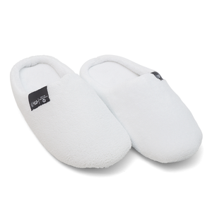 Chaussons de <span class=keywords><strong>spa</strong></span> blancs personnalisés avec logo privé, en polaire corail, lavables, de luxe, pour hôtel et voyage - Product Image 5