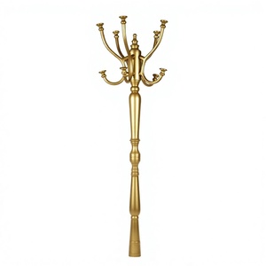 Luxury <b>Gold</b> Metal Coat Rack Freestanding Hat Hanger Tree Vintage <b>Clothes</b> Stand Garment Organizer for Entryway Hotel - Product Image 1