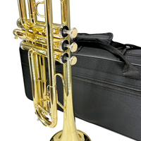 Professional Performance-grade Gold Lacquer Bb Trumpet Brass Material Brasswind Musical Instrument Custom Brand China Made