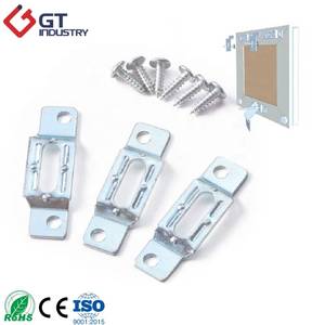 Ensemble de quincaillerie de sécurité pour cadres de peinture, plaqué zinc avec vis à bois - Product Image 3