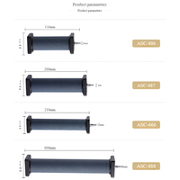 Diffuseur de bulles de pierre d'air de cylindre pour la maison Aquarium Fish Tank Pompe à air hydroponique Accessoire d'aquarium facile à utiliser Boîte emballée