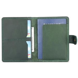 <span class=keywords><strong>Porte</strong></span>-passeport de luxe tendance en cuir PU personnalisé avec fente pour AirTag, anti-RFID, pour voyage - Product Image 2