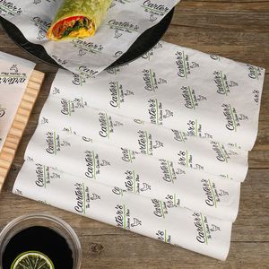 Papel Antigrasa Desechable para Cubrir Pasteles, Papel para Envolver Hamburguesas, Papel para Empacar Sushi - Product Image 6