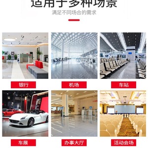 Barrera Retráctil de Acero Inoxidable de 900 mm, Barrera de Actividad con Soporte para Suelo, para Gestión de Filas en Aeropuertos y Bancos - Product Image 2