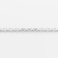Bracelet chaîne tennis tendance TELULA pour femme en or massif 14 carats avec diamant ovale de laboratoire certifié IGI couleur D blanc
