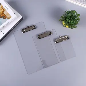 Plastic A4 Size File Folder Board Transparent Acrylic Writing Plate Hard Clipboard