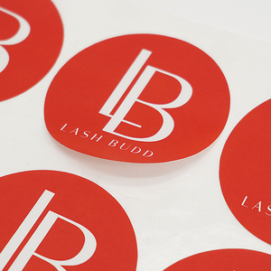 Custom Round Adhesive Waterproof Synthetic Paper Bottle <b>Label</b>, Roll logo <b>Label</b> Sticker Printing - Product Image 3