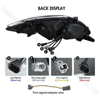 Ensamblaje de Faros Delanteros LED para Auto SINDAR, Accesorios de Lámparas Delanteras Modificadas para Toyota Corolla 2010 2011 2012 2013 al por Mayor