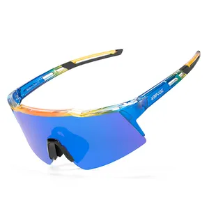 Wholesale Cycling Sunglasses UV400 Eye Protect Sports Sunglass, Kids Outdoor Cycling Sports Eyewear 3Lens Interchangeable Lenses