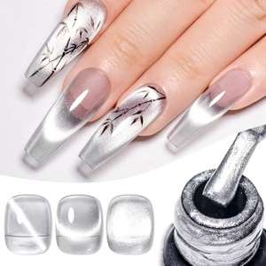 Esmalte de Uñas Magnético con Purpurina Plateada Efecto Agua, Semipermanente, para Diseño de Uñas UV/LED - Product Image 2