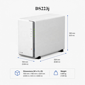 Serveur de stockage NAS Synology DS223J d'origine, 4 cœurs, 1,4 GHz, DDR4, 512 Mo, 2 baies, DiskStation, extension à 4 baies, stockage en réseau - Product Image 2