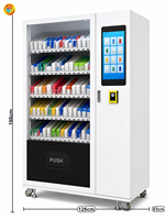 Mesin Vending Apotek dengan Pembaca Kartu QR Add-on Layar Sentuh 21,5 inci 3-20 Derajat Celcius untuk Ritel Kesehatan 24 Jam