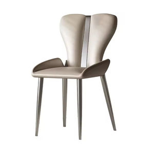Chaise de salle à manger en cuir de style <span class=keywords><strong>scandinave</strong></span> moderne et minimaliste, chaise de salle à manger de luxe pour la maison - Product Image 6