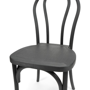 <span class=keywords><strong>Chaise</strong></span> en bois courbé empilable en résine noire Thonet PP pour événement de mariage en plein air à vendre