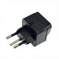 Adaptateur de voyage Brésil, prise de conversion multi-pays, prises AC en forme de diamant, WY-11A-1