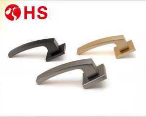 Poignées de serrure de porte ambidextres en alliage d'aluminium LED multicolores minimalistes modernes HS HS-BS036 Installation facile <span class=keywords><strong>pour</strong></span> - Product Image 1