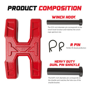 Ambull Nouveau design <span class=keywords><strong>Prix</strong></span> usine Récepteur <span class=keywords><strong>d</strong></span>'<span class=keywords><strong>attelage</strong></span> à crochet de remorquage compatible avec treuil - Product Image 5