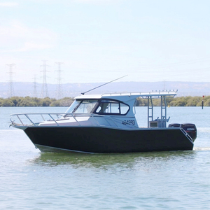 Морской король, 7,5 м, подоходный мотор, небольшая дешевая яхтенная каюта, Крузер, алюминиевые рыболовные лодки с полной крышей - Product Image 4