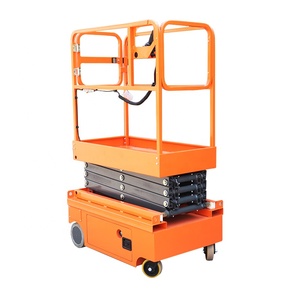 Alemán-Fabricante de plataformas de trabajo aéreo de China, plataformas elevadoras de tijeras eléctricas autopropulsadas Haulke a la venta - Product Image 4