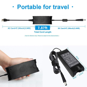 Nouvel adaptateur secteur 19,5 V 4,62 A 90 W pour ordinateur portable Dell Latitude Inspiron XPS 14 15Z 15 16 17 L401X <span class=keywords><strong>L501X</strong></span> 7,4*5,0 mm - Product Image 1