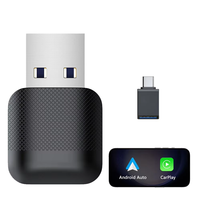 Adaptateur USB 2-en-1 sans fil Carplay Android Auto Dongle Mini Adaptador Sem Fio Universal 2 Em 1 Com Fio Para Sem E Plug & Play